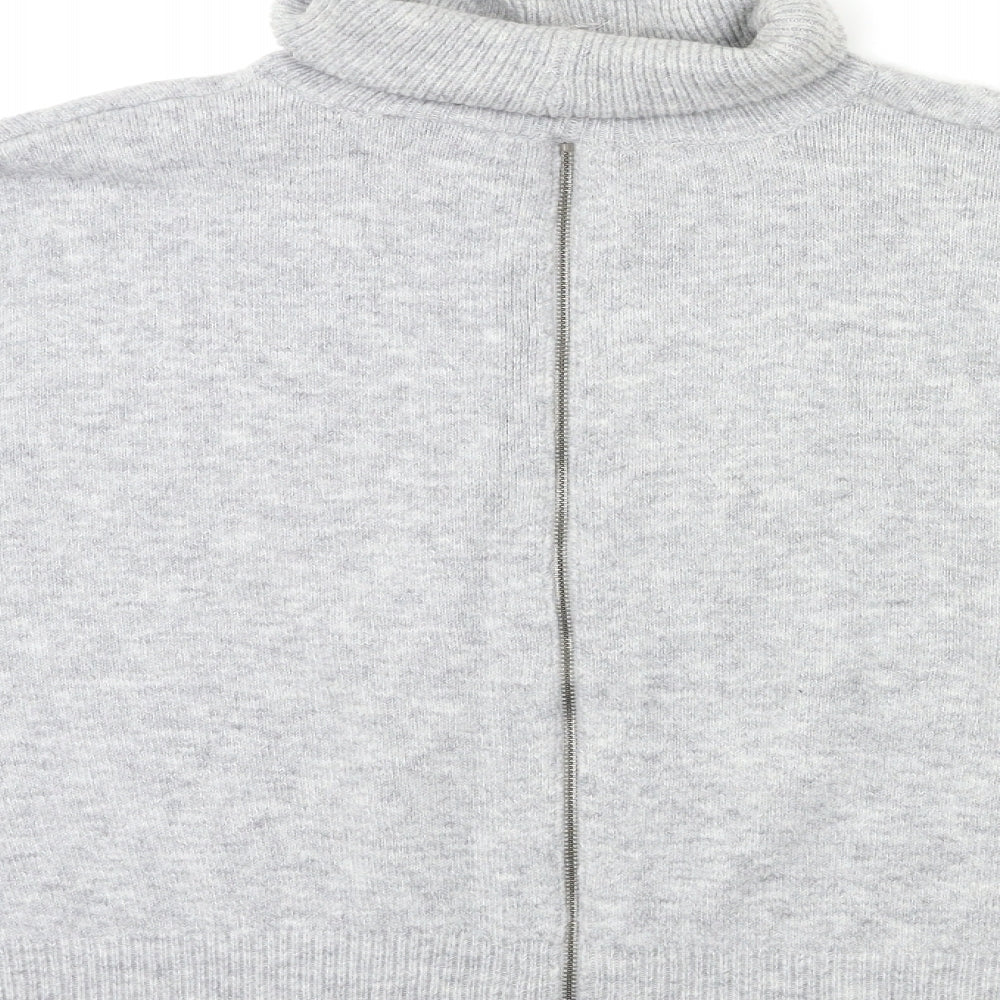 Topshop Womens Grey  Knit Pullover Jumper Size 14