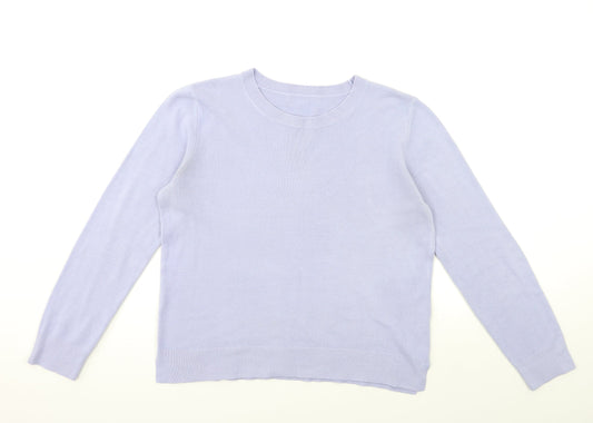 Marks and Spencer Womens Purple  Knit Pullover Jumper Size 16