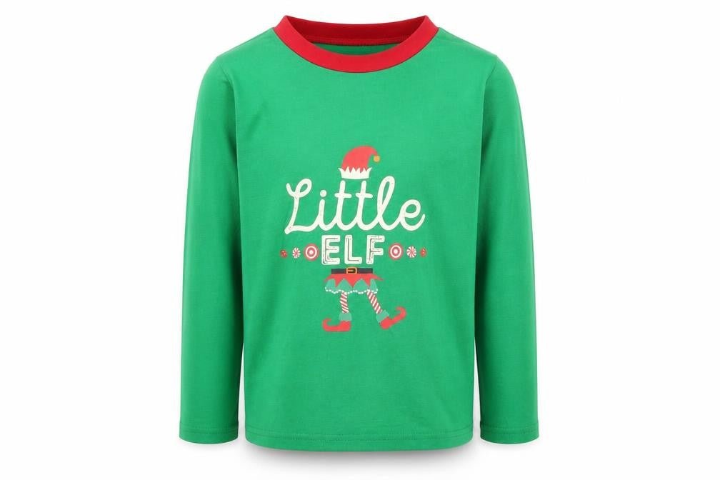 Live It Style It Girls Green Striped Jersey Top Pyjama Set Size 5-6 Years  - Little Elf