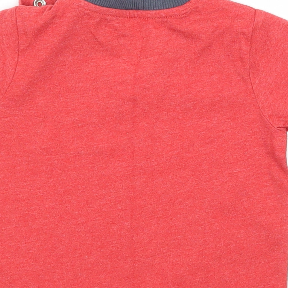 Nutmeg Boys Red  Jersey Basic T-Shirt Size 3-6 Months