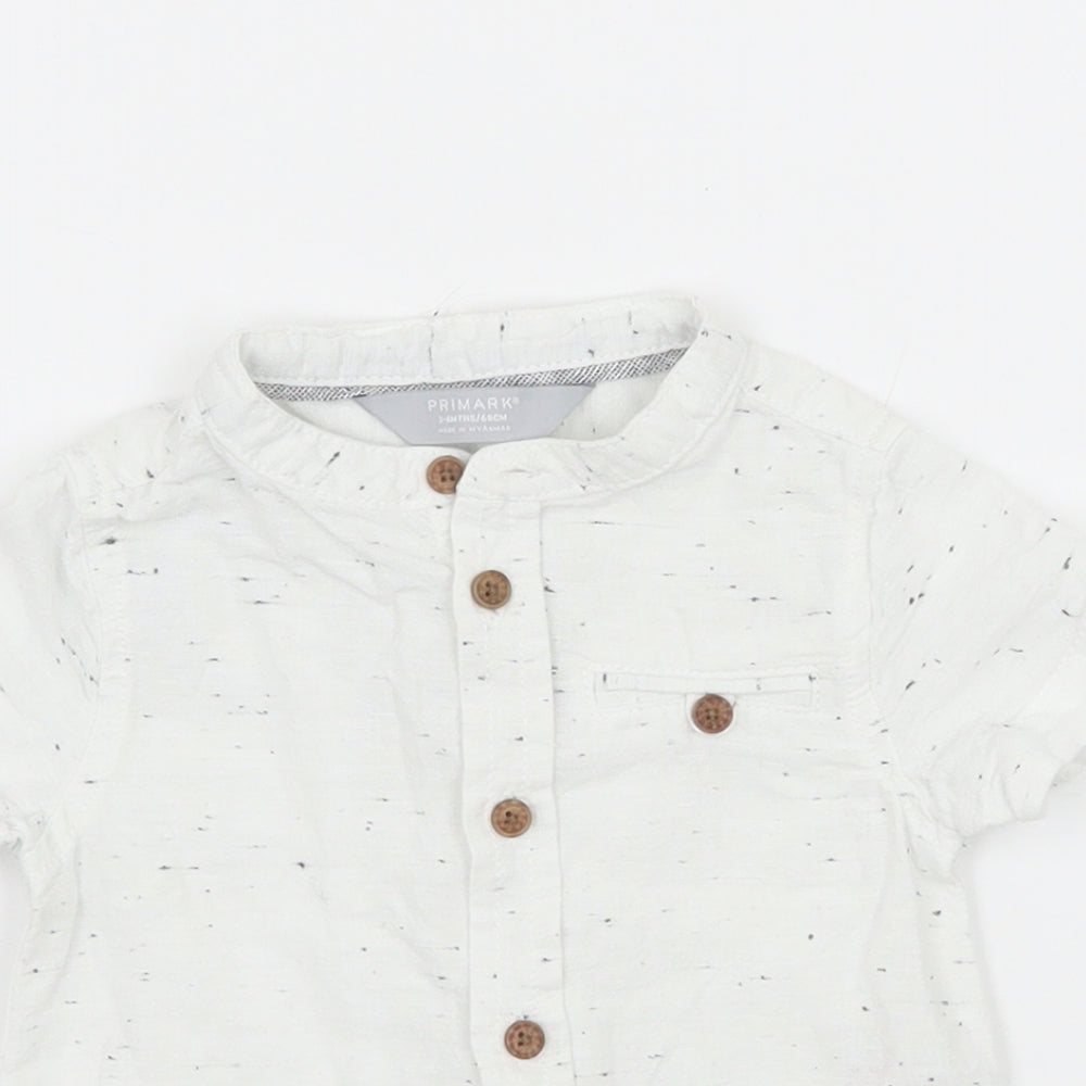Primark Boys White   Basic Button-Up Size 3-6 Months