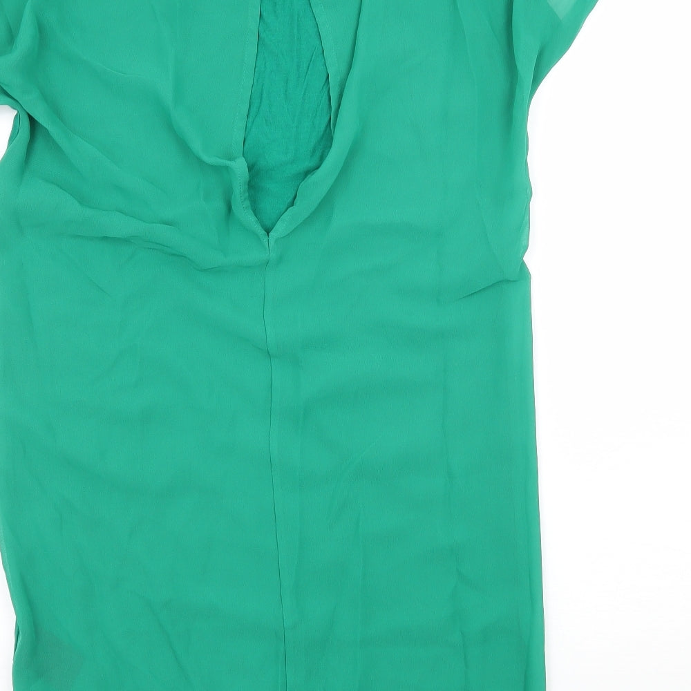 H&M Womens Green   Basic T-Shirt Size XS