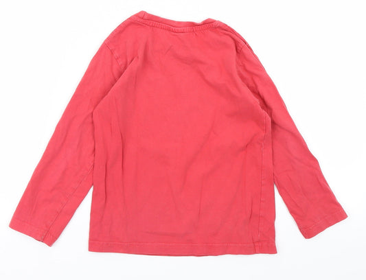 Taeko kids Boys Red   Basic T-Shirt Size 4-5 Years