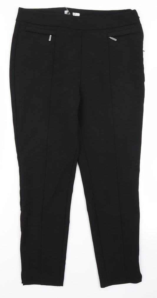 Per Una Womens Black   Trousers  Size 34 in L24 in