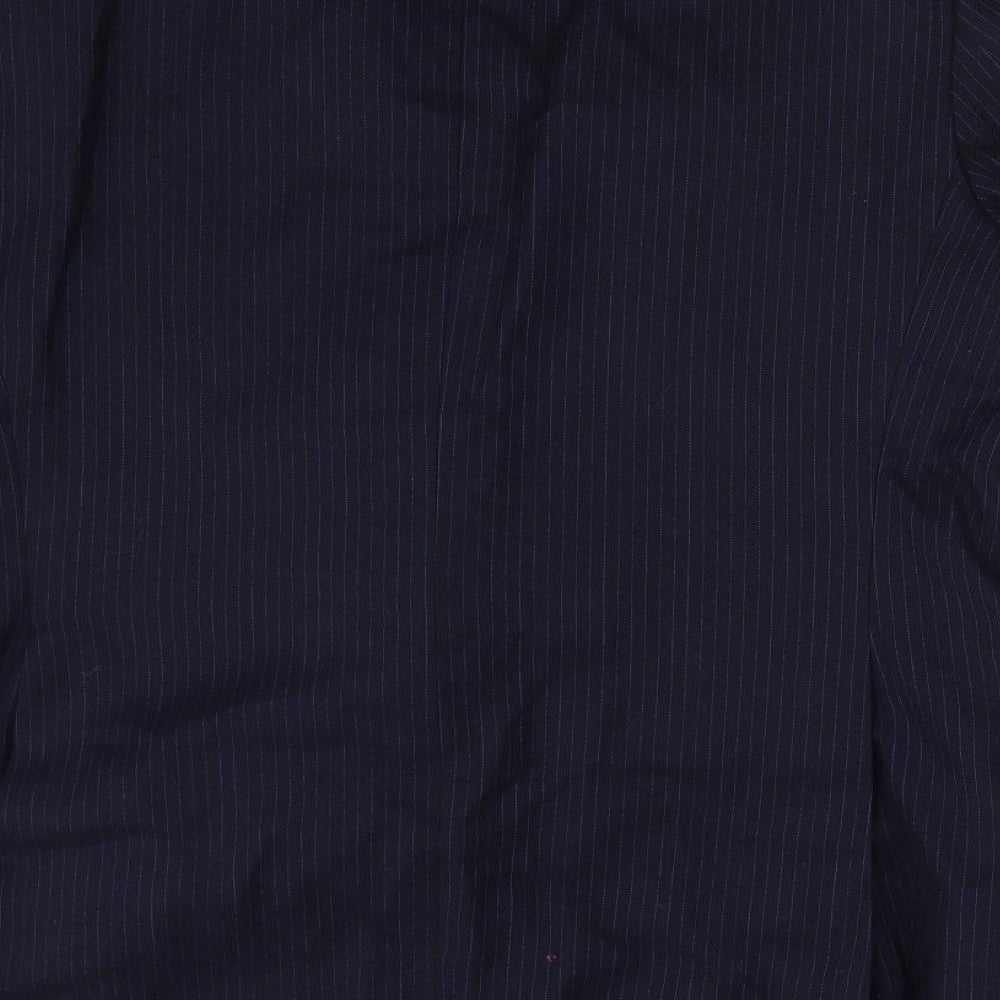 Simon Mens Blue Striped  Jacket Suit Jacket Size 46