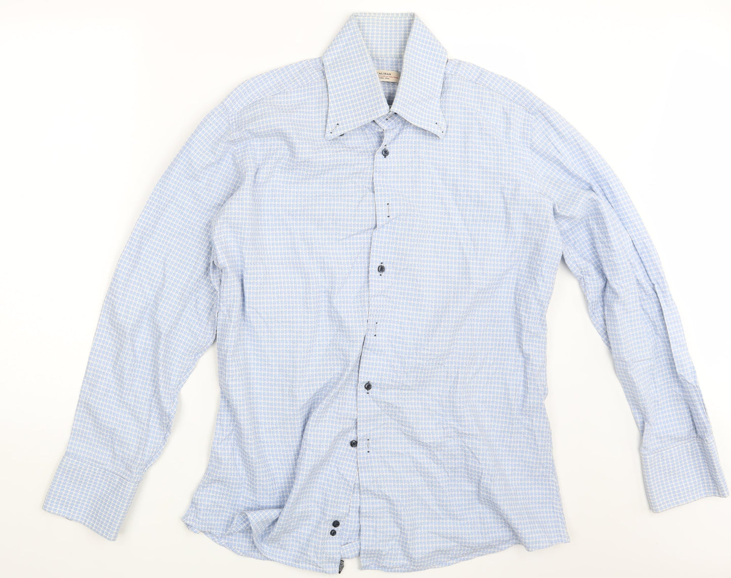 Caliban Mens Blue    Button-Up One Size