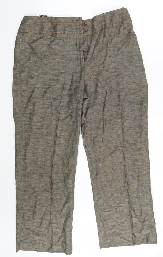 ROMAN  Womens Gold   Trousers  Size 18 L28 in