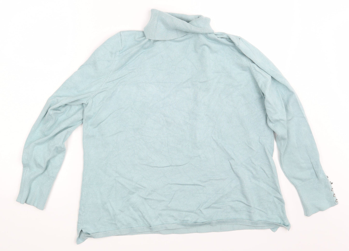 M&Co. Womens Blue   Pullover Sweatshirt Size 20