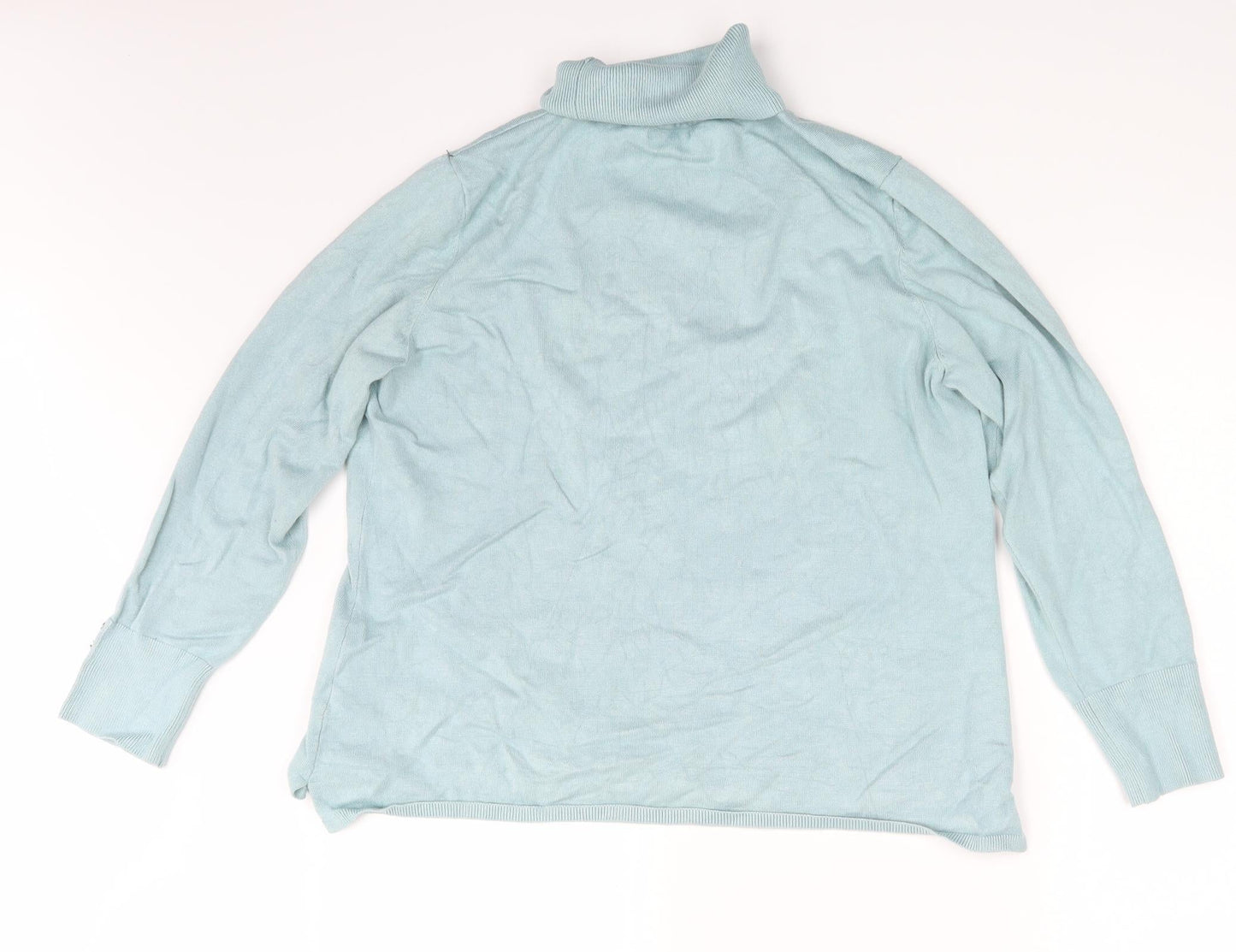M&Co. Womens Blue   Pullover Sweatshirt Size 20