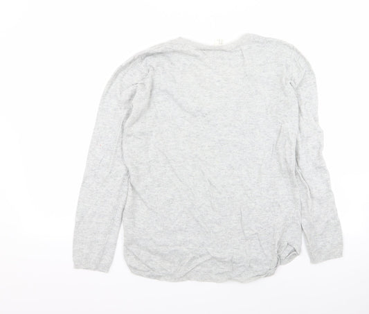 H&M Womens Grey   Pullover Jumper Size XS
