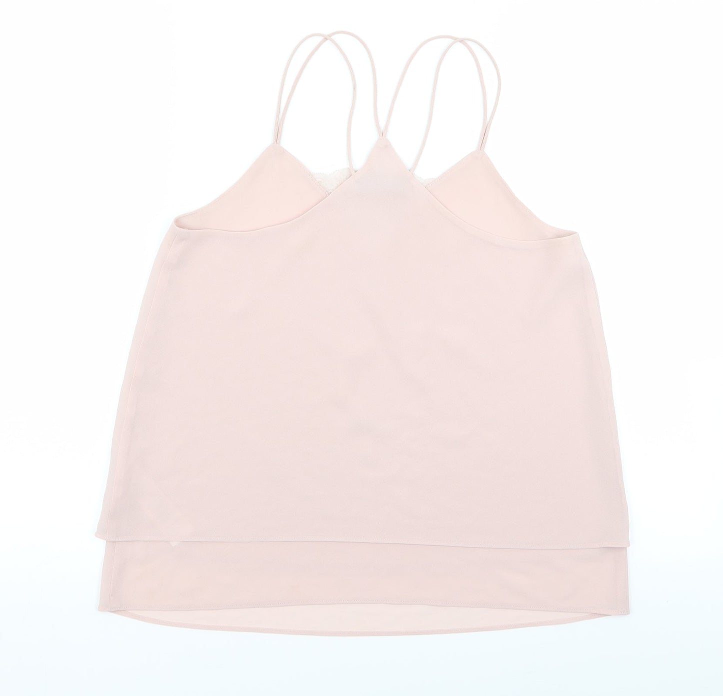 New Look Womens Pink   Basic Tank Size 8