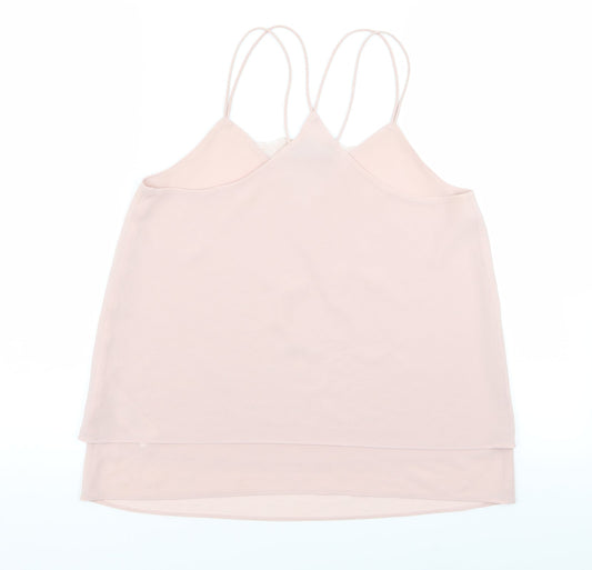 New Look Womens Pink   Basic Tank Size 8