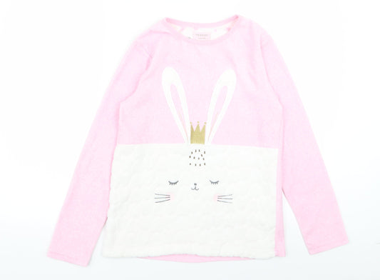 Primark Girls Pink Animal Print  Top Pyjama Top Size 12-13 Years