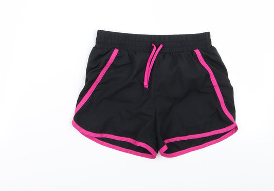 Asda George Girls Black   Hot Pants Shorts Size 6-7 Years