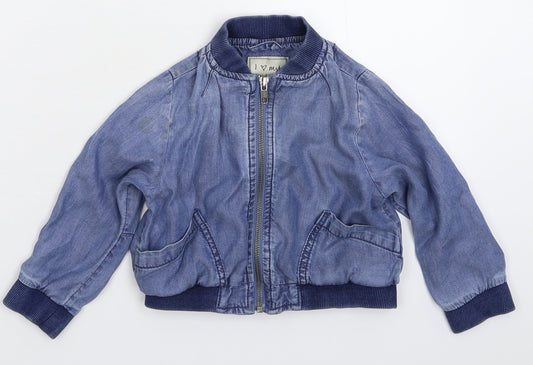 NEXT Boys Blue   Bomber Jacket Jacket Size 3 Years