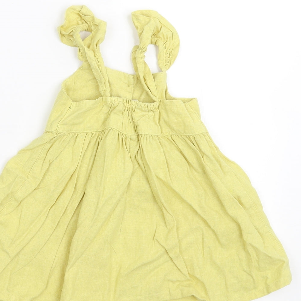 NEXT Girls Yellow   A-Line  Size 9-12 Months