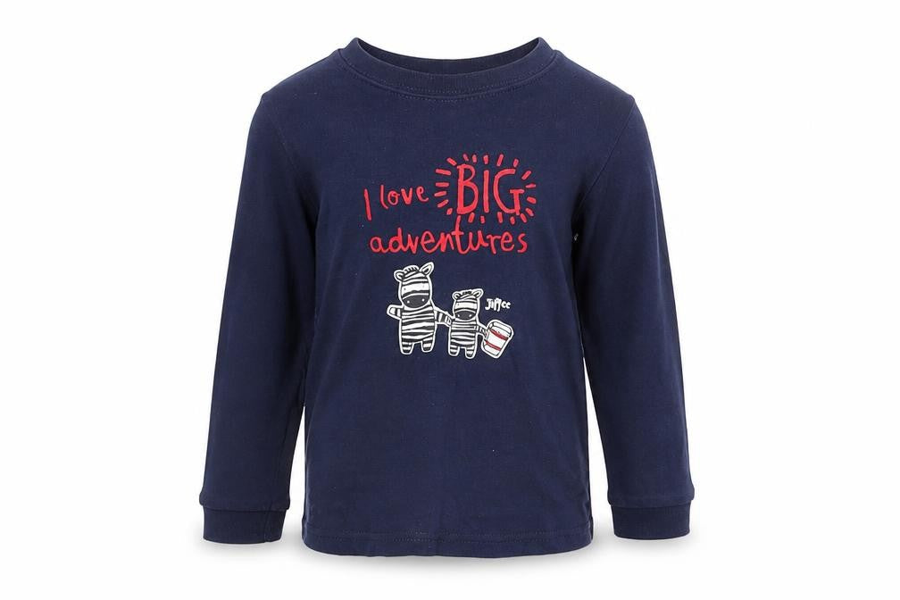 George Boys Blue   Basic T-Shirt Size 2-3 Years  - big adventure