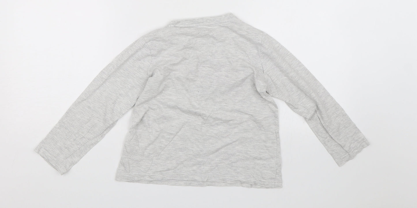 Primark Boys Grey   Basic T-Shirt Size 5-6 Years