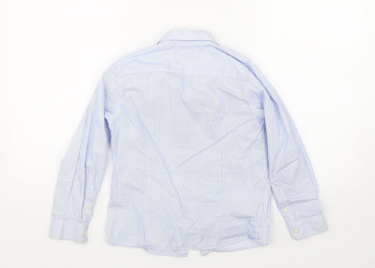 Zara boys Boys Blue Polka Dot  Basic Button-Up Size 8 Years