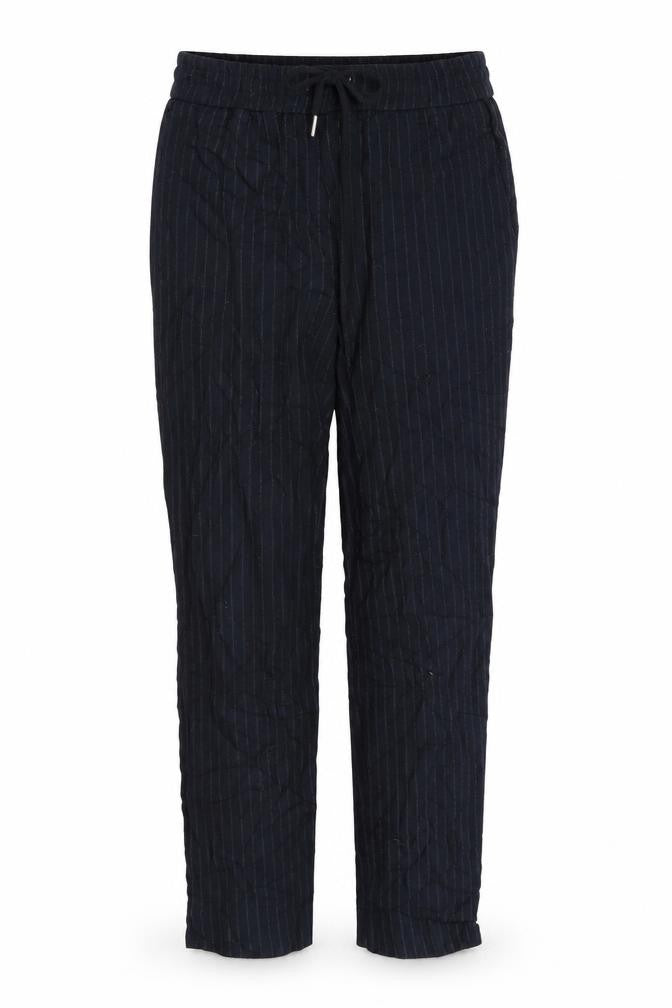 H&M Womens Black Striped  Trousers  Size 8 L26 in