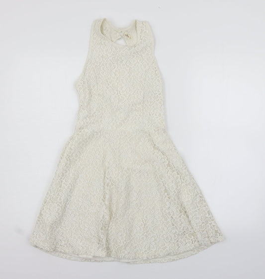 HOLISTER Womens Beige   Fit & Flare  Size S