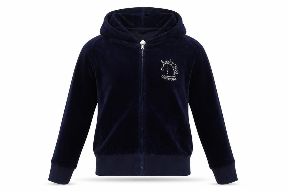 H&M Girls Blue   Full Zip Jumper Size 11-12 Years