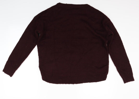 New Look Womens Pink   Pullover Jumper Size M