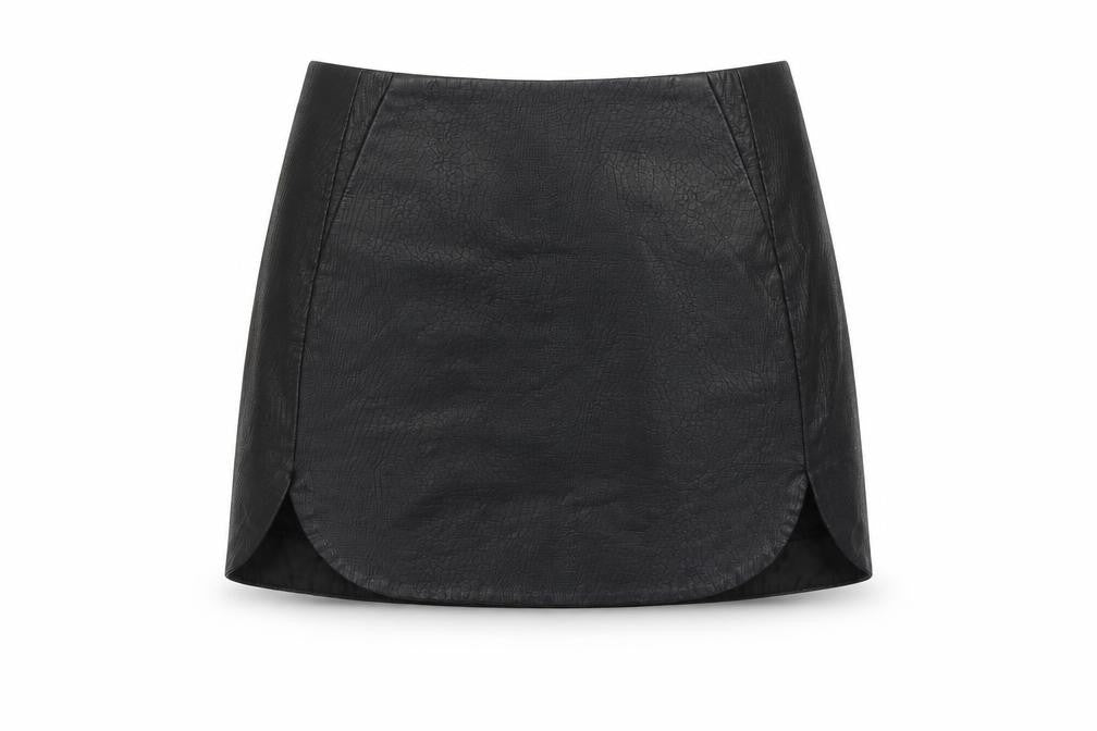 Topshop Womens Black   A-Line Skirt