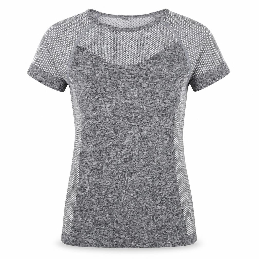 WORKOUT     Womens Grey   Basic T-Shirt Size 10