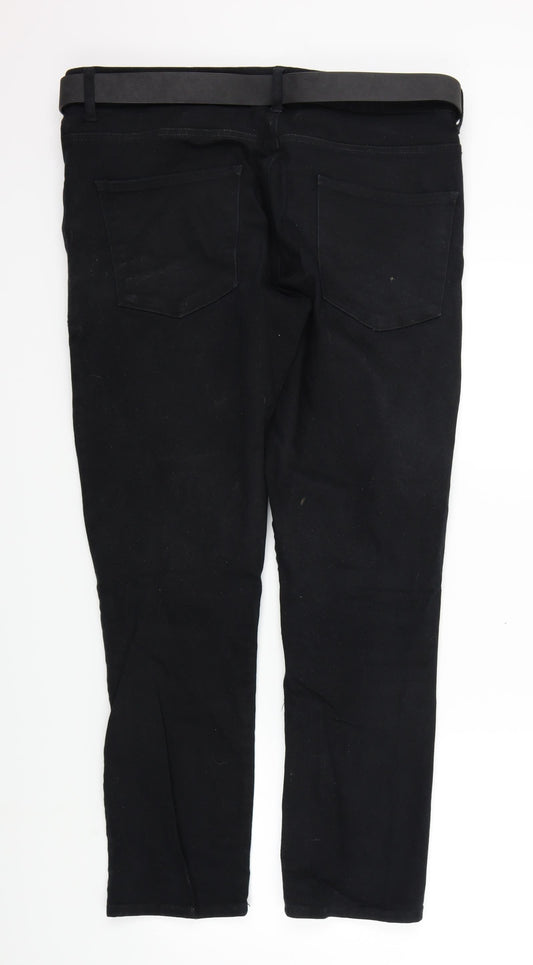 Preworn Womens Black   Straight Jeans Size 38 L30 in