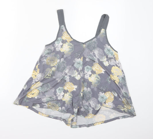 NEXT Womens Grey Floral  Camisole Tank Size 8