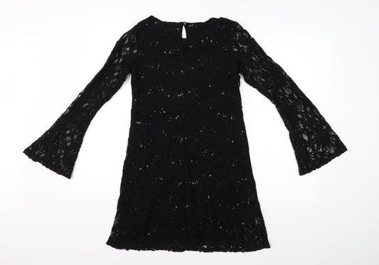 Dorothy Perkins Womens Black   Fit & Flare  Size 8