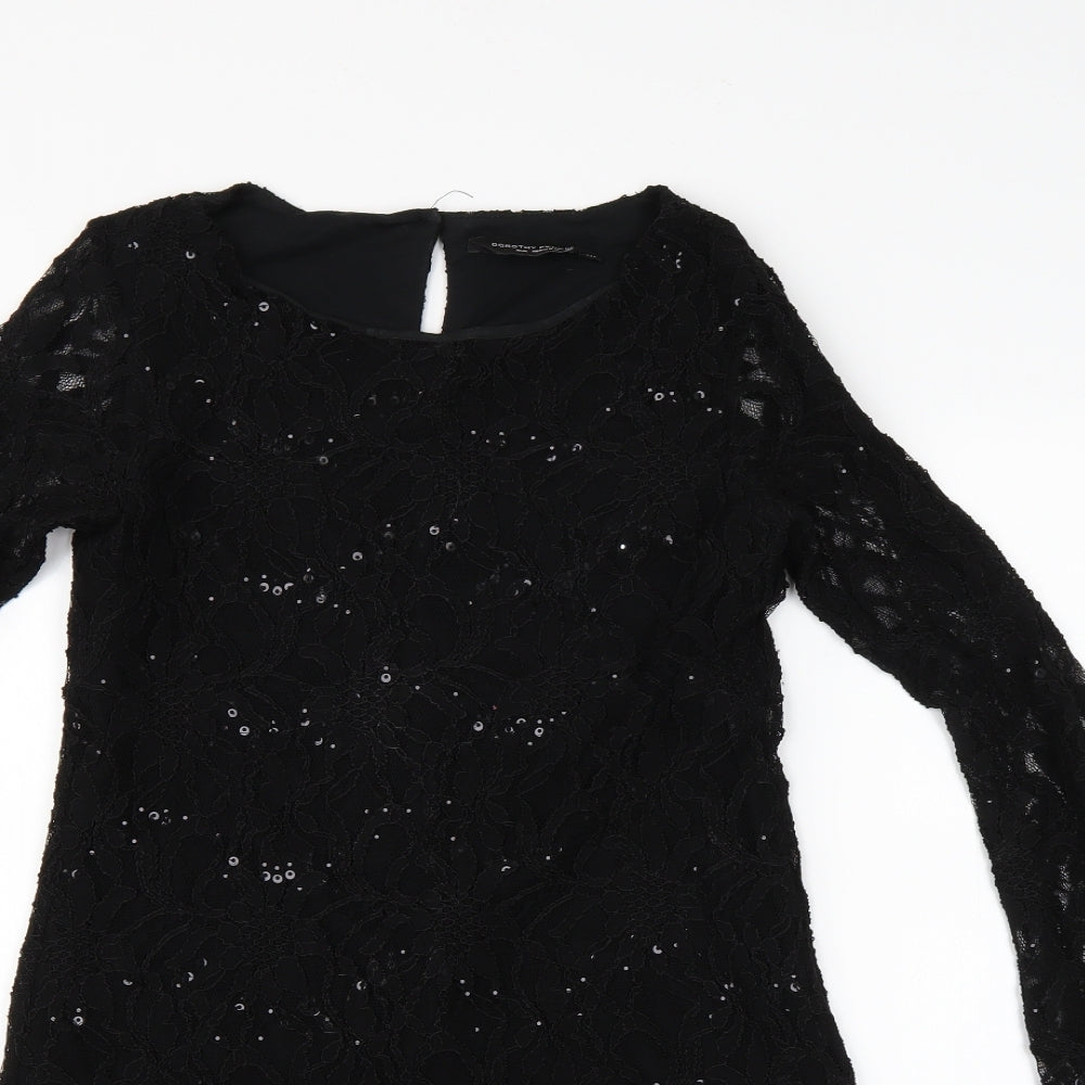 Dorothy Perkins Womens Black   Fit & Flare  Size 8
