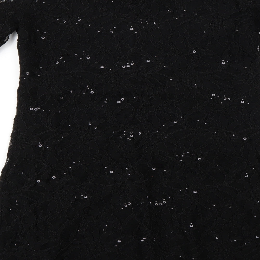 Dorothy Perkins Womens Black   Fit & Flare  Size 8