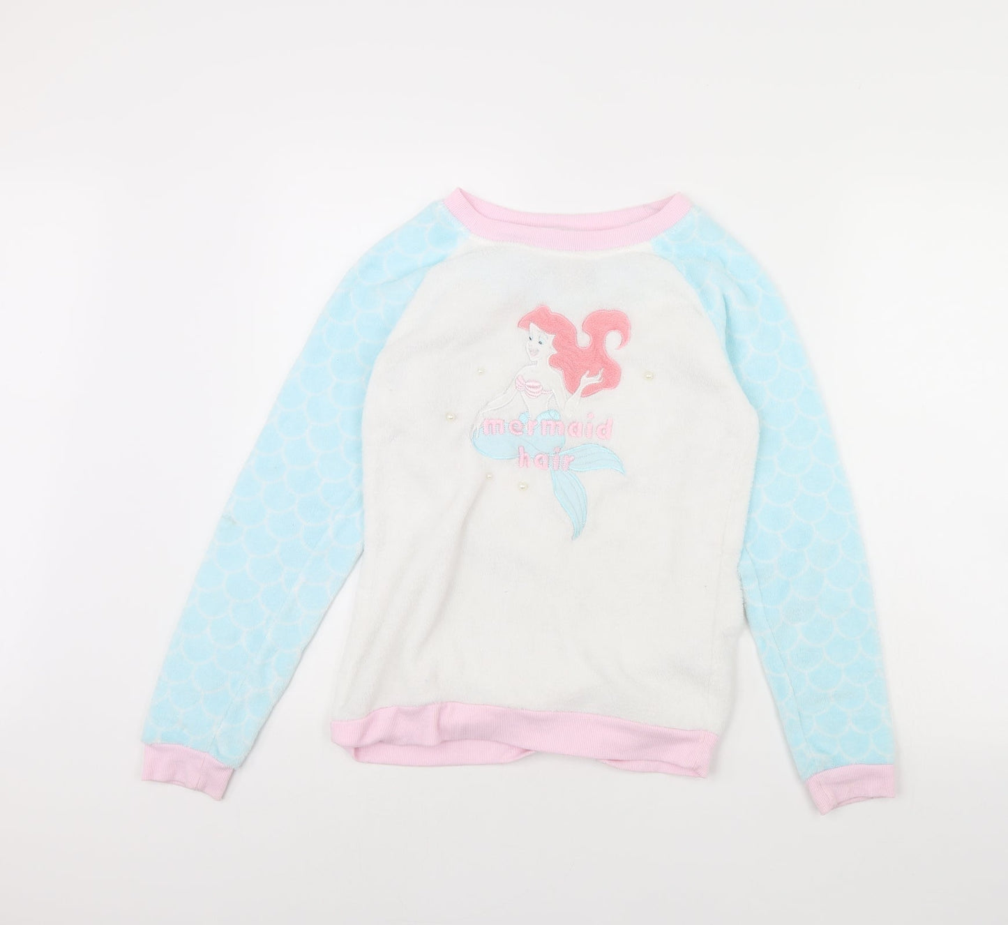 Disney Womens White Solid  Cami Pyjama Top Size XS  - disney