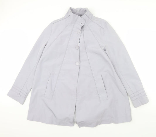 Mia Moda Womens Blue   Rain Coat Coat Size 12