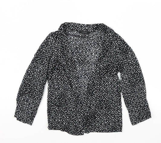 Atmosphere Womens Black Polka Dot  Jacket  Size 12