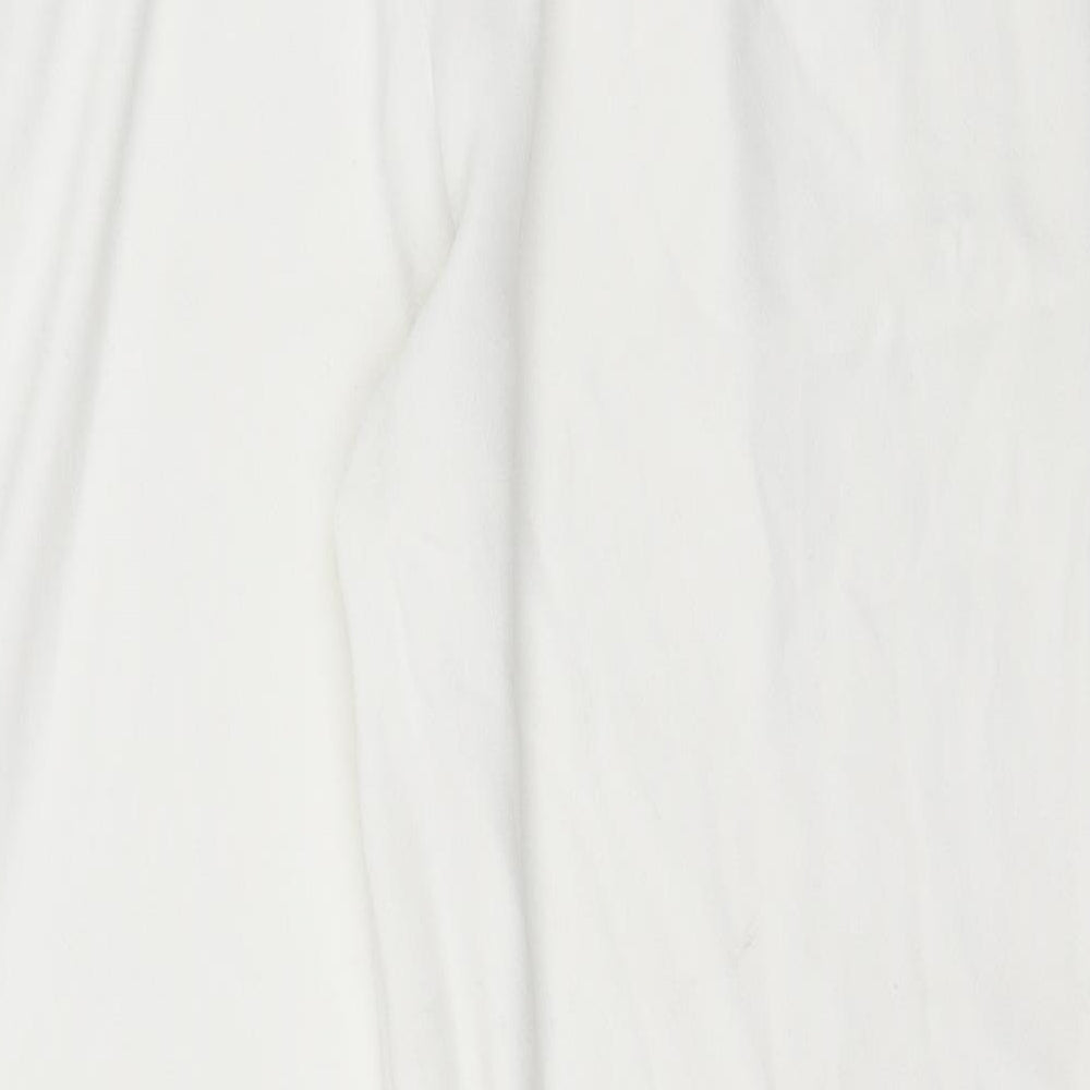 Stradivarius Womens White   Trousers  Size 42 L28 in