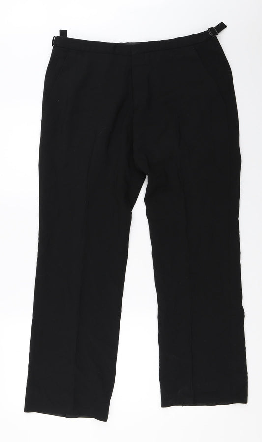 Preworn Womens Black   Trousers  Size 32 in L30 in