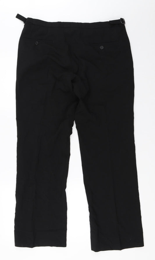 Preworn Womens Black   Trousers  Size 32 in L30 in