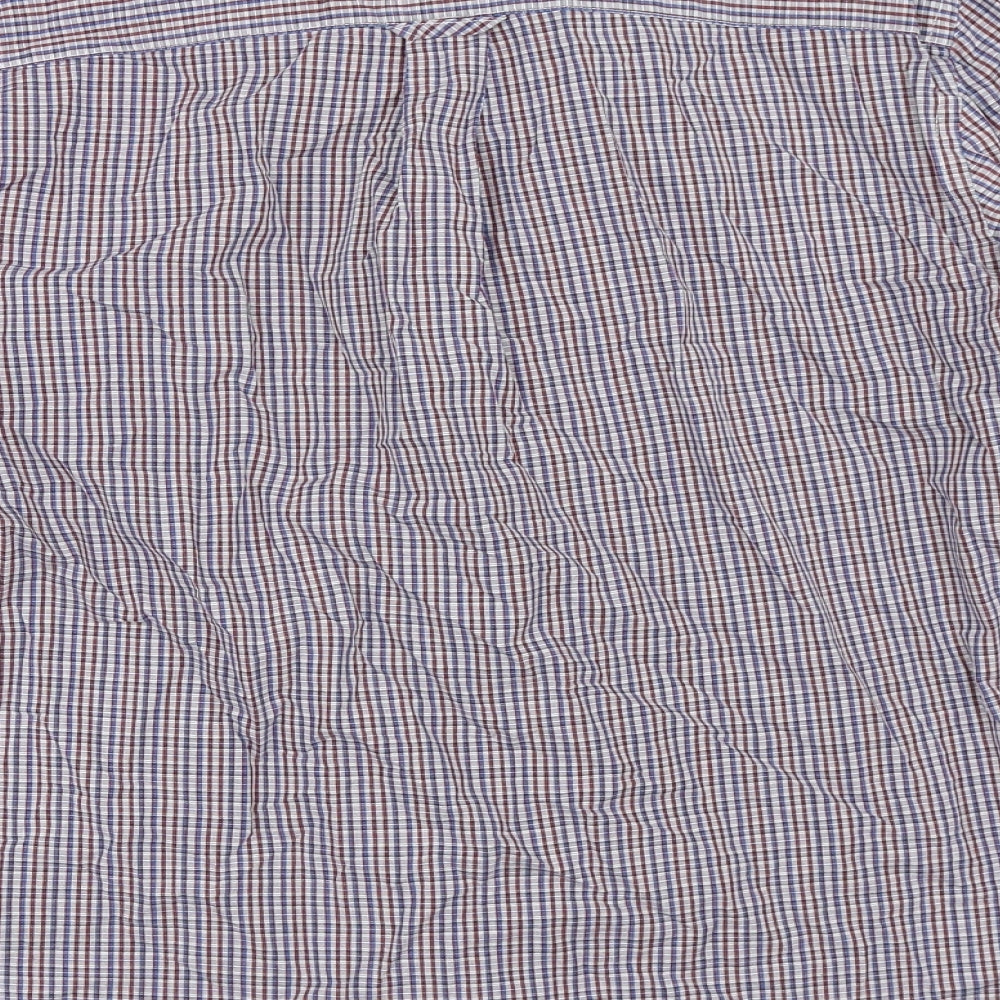 Maine New England Mens Blue Check   Button-Up Size M