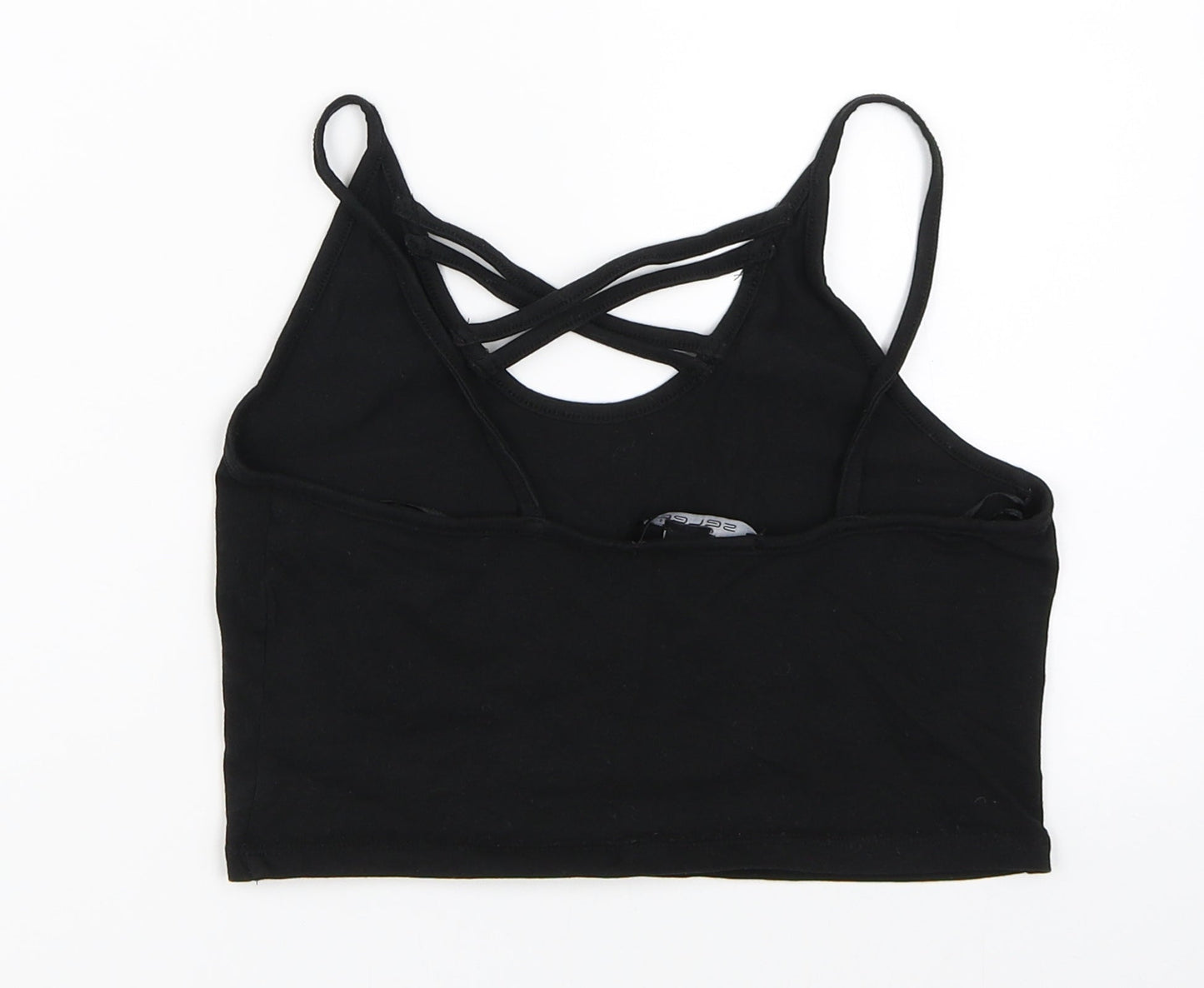 Select Womens Black   Cropped Tank Size 8