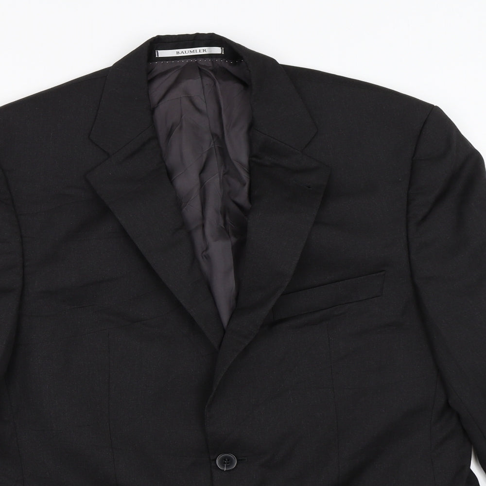 Baulmer Mens Black   Jacket Blazer Size 40