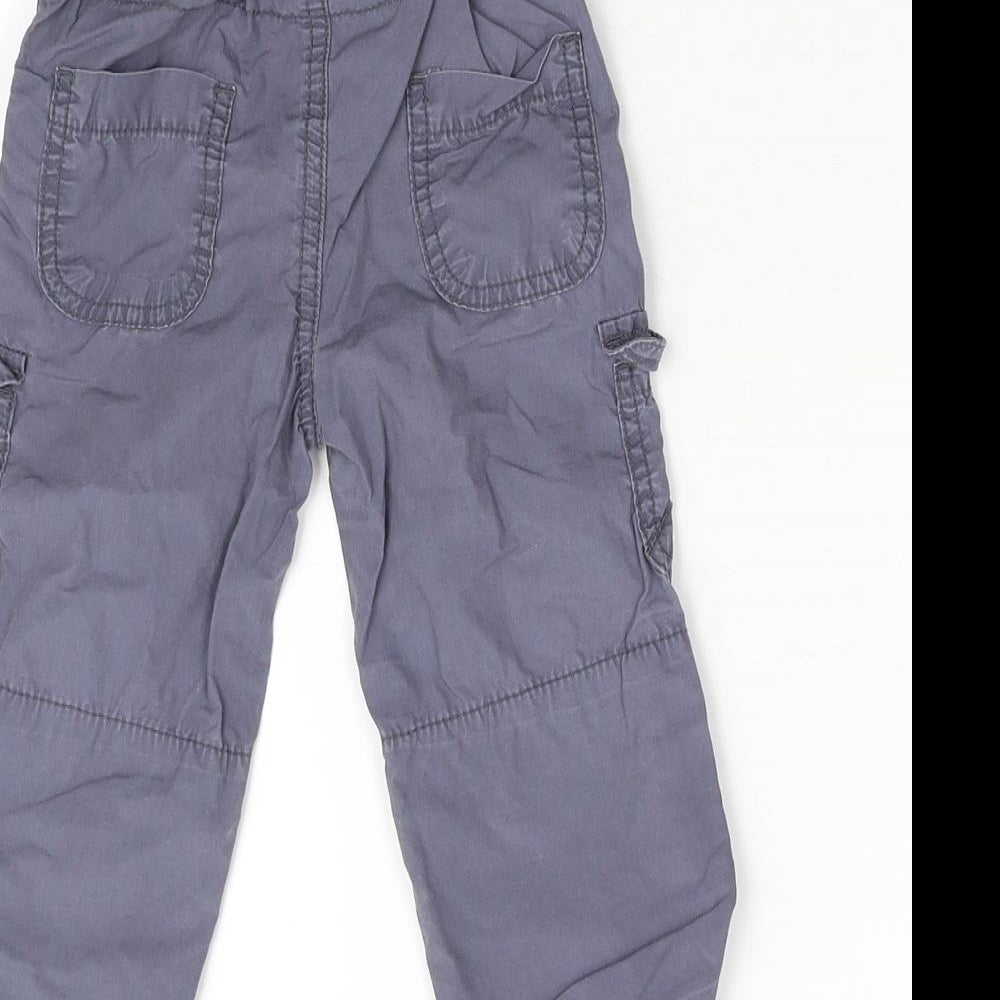 George Baby Grey   Cargo Trousers Size 9-12 Months