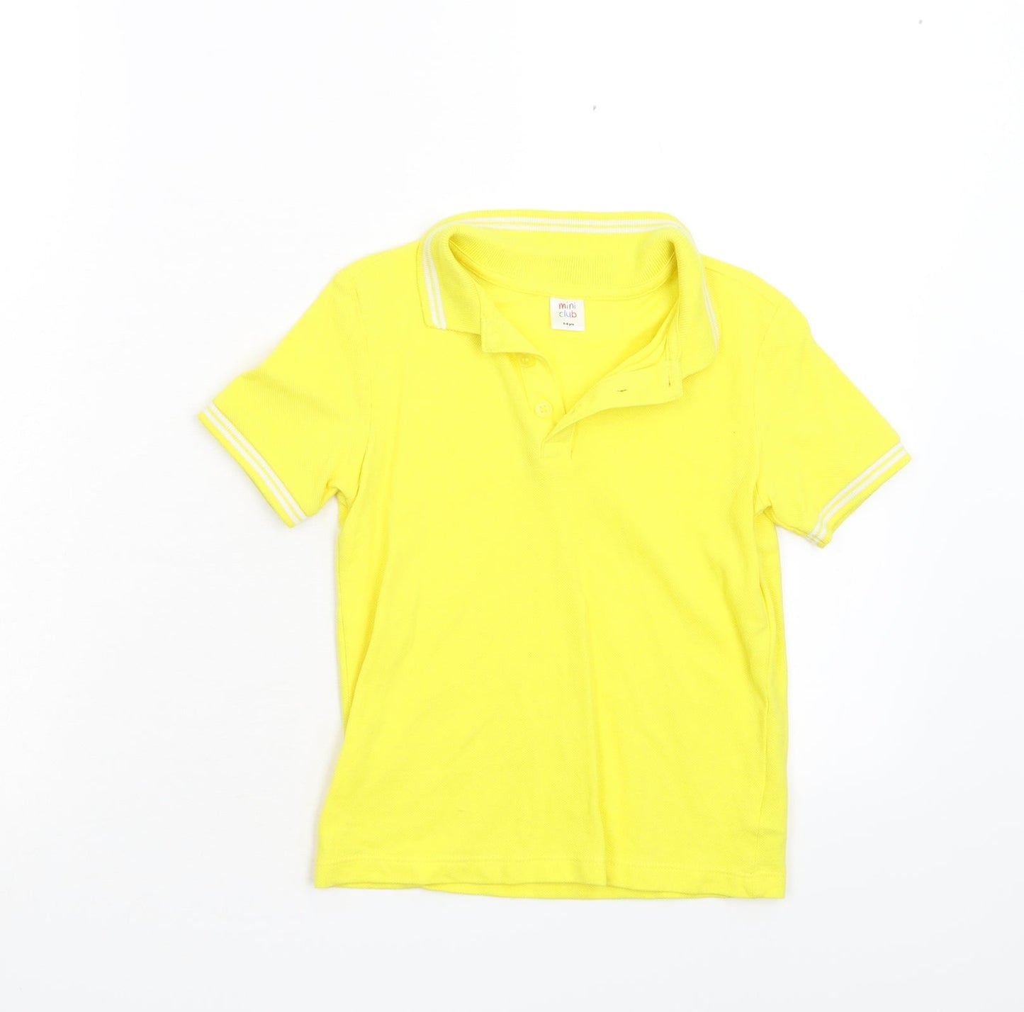 Mini Club Boys Yellow   Basic Polo Size 5-6 Years