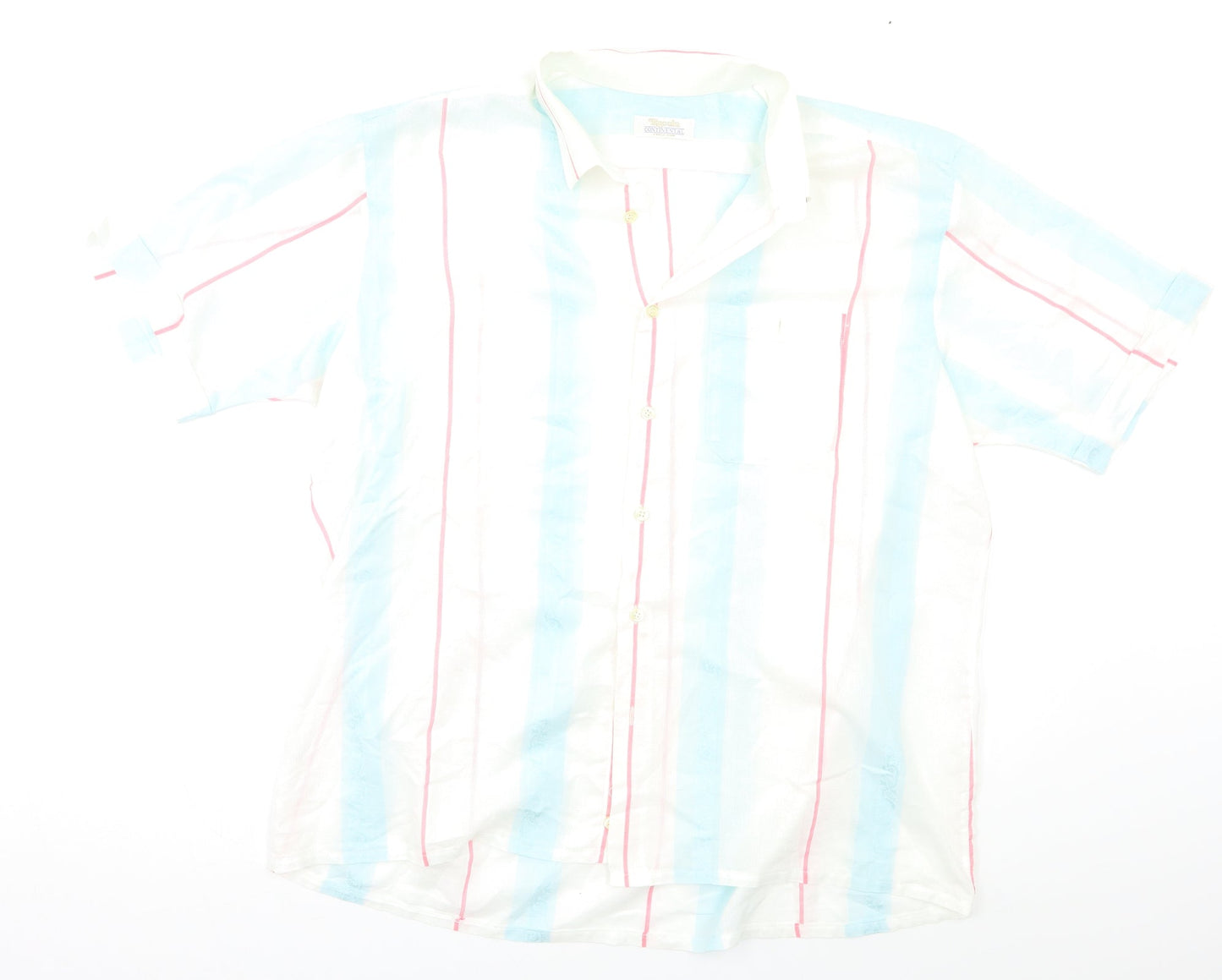 Continental Mens Multicoloured Striped   Button-Up Size L
