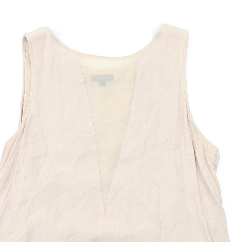 River Island Womens Beige   Basic T-Shirt Size 12