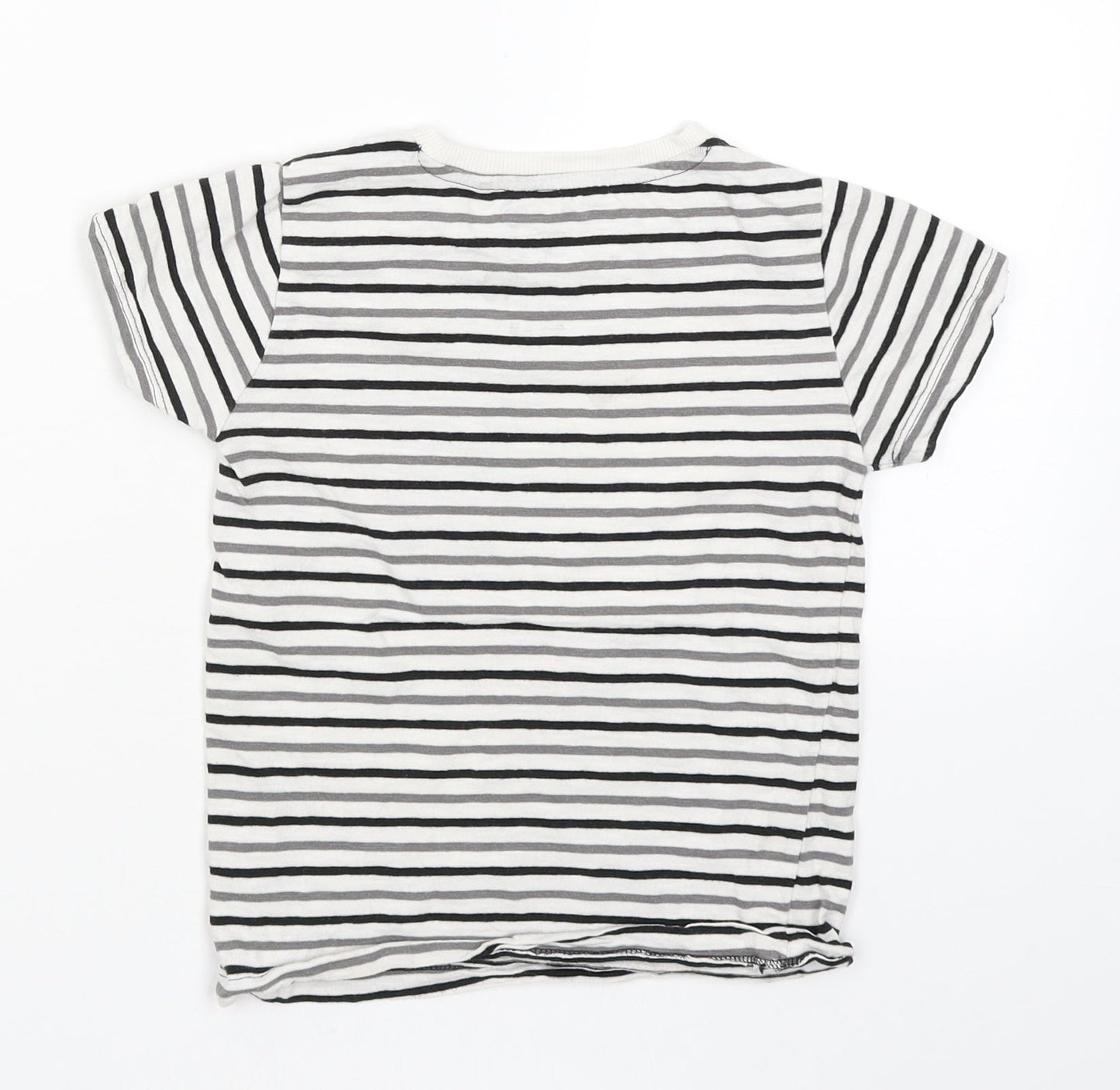 NEXT Boys White Spotted  Pullover T-Shirt Size 3-4 Years