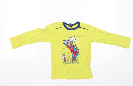 Taeko kids Boys Yellow   Pullover T-Shirt Size 4-5 Years