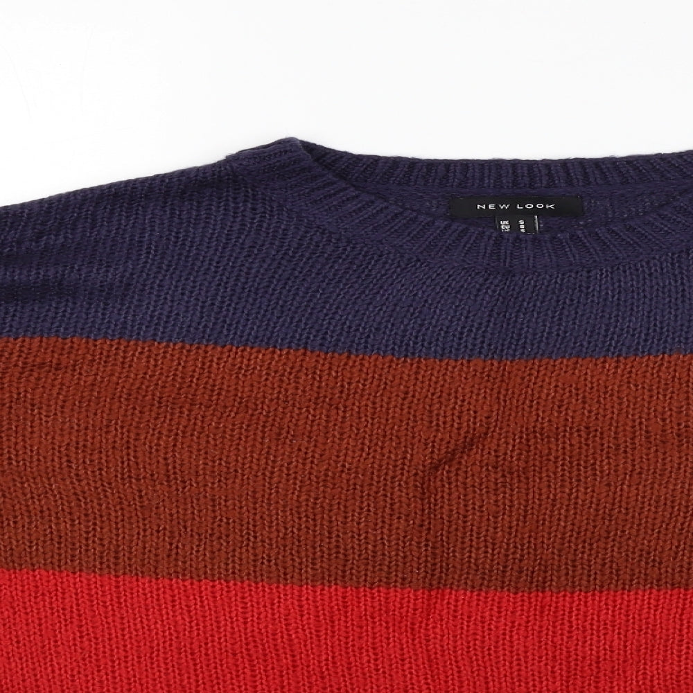 New Look Womens Multicoloured Striped  Pullover Jumper Size S
